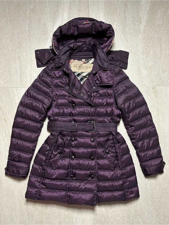 Burberry Jackets & Blazers - BURBERRY BRIT DOUBLE BREASTED DOWN PUFFER COAT SIZE MEDIUM